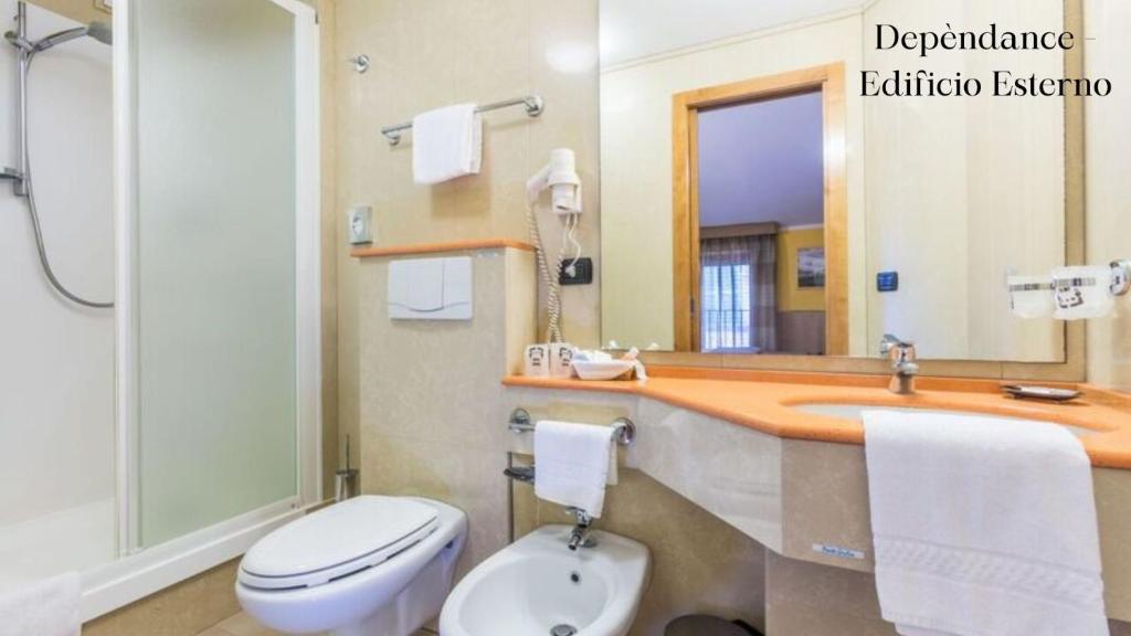 Koupelna v ubytování Hotel Duomo