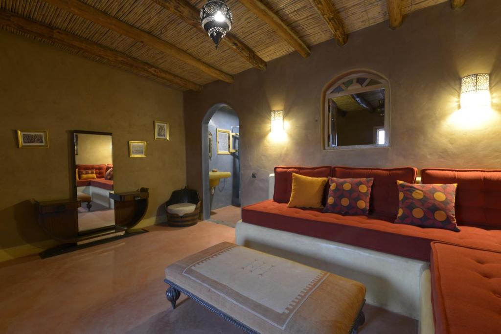 Posezení v ubytování Guest farm Oulad Chmicha
