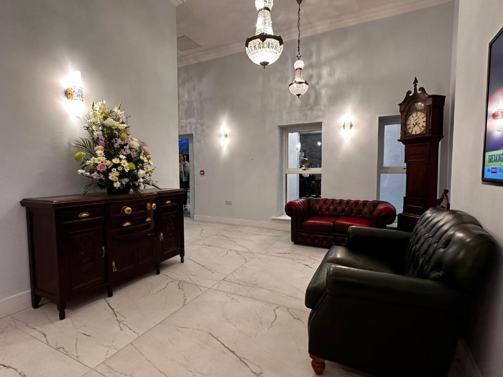 A seating area at Sweeney's Hotel 2020 Limited