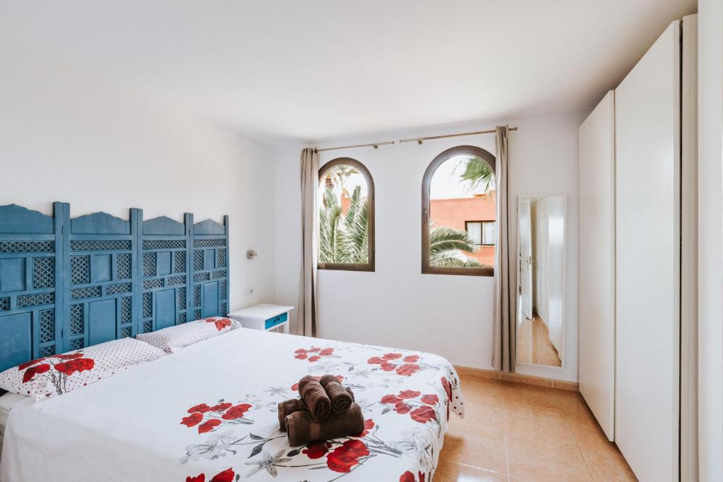 Postel nebo postele na pokoji v ubytování Casa Mimi vista piscina