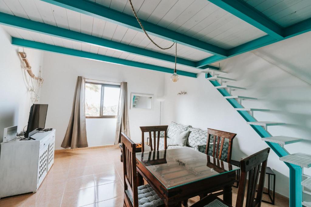 TV a/nebo společenská místnost v ubytování Casa Mimi vista piscina