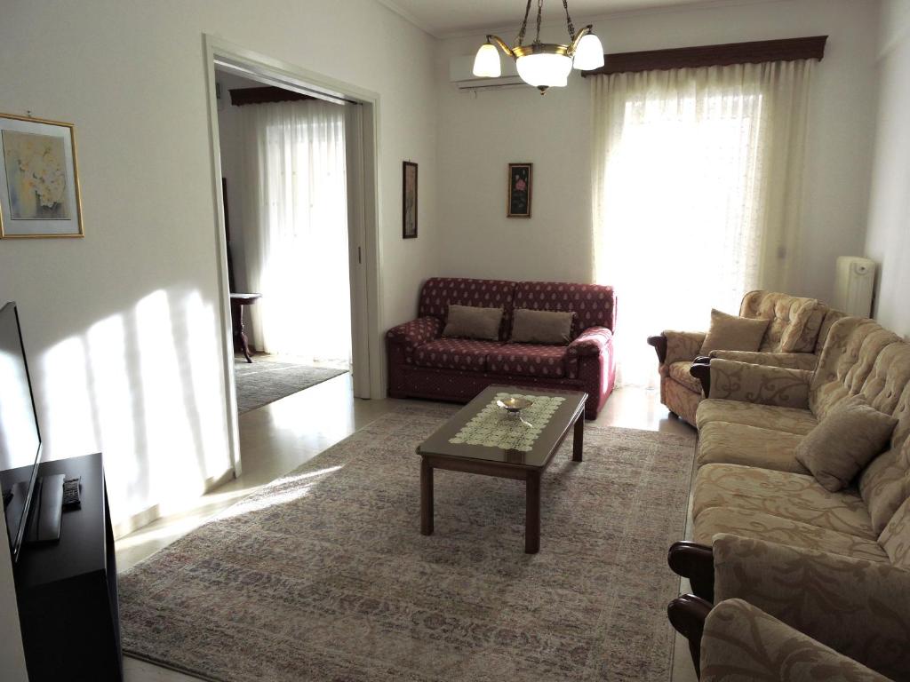Posedenie v ubytovaní Spiri's House-Deluxe Apartment in Kalabaka-Meteora