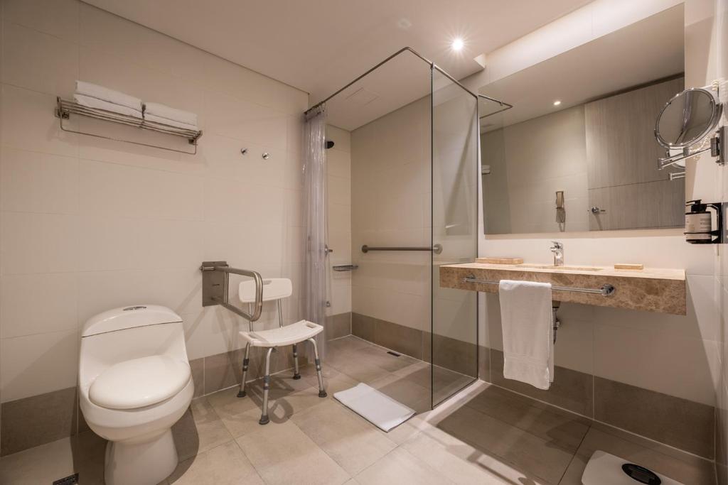 Koupelna v ubytování Hotel Estelar Square