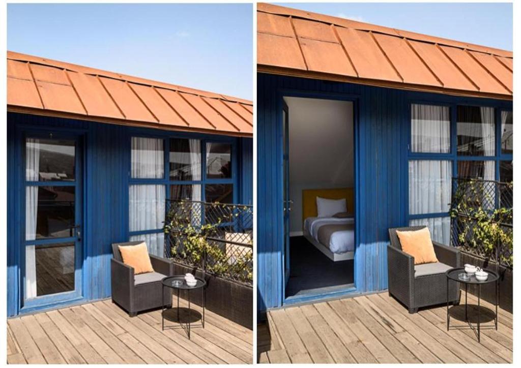 Posezení v ubytování Blue Terrace Hotel