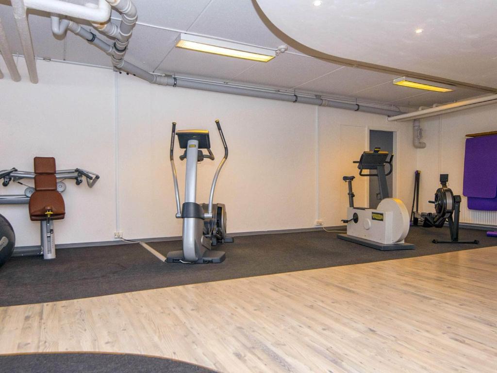 Fitness centrum a/nebo fitness zařízení v ubytování Apartment Glesborg