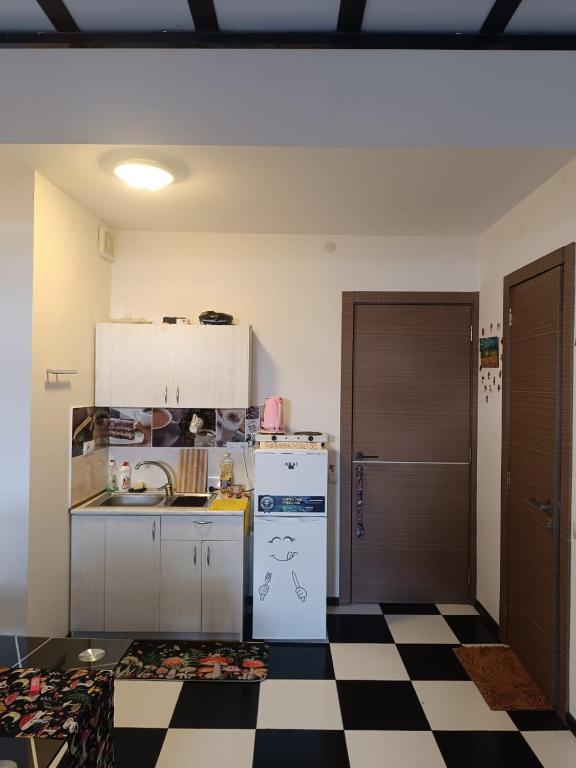 Kuchyň nebo kuchyňský kout v ubytování Soko Aura