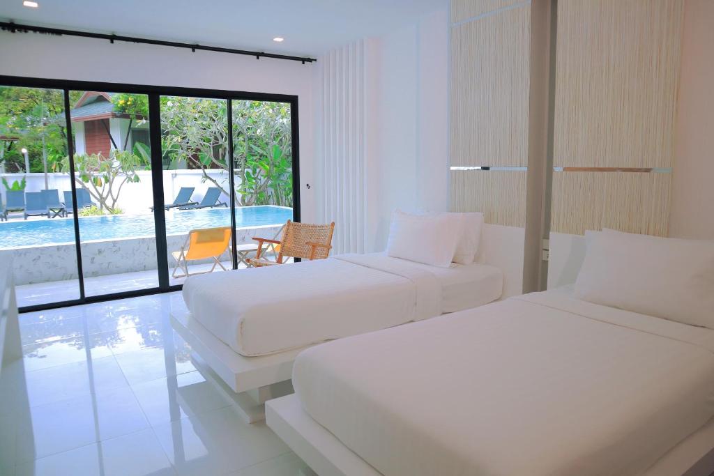 Voodi või voodid majutusasutuse Ton Sai Tropical Phi Phi Island toas
