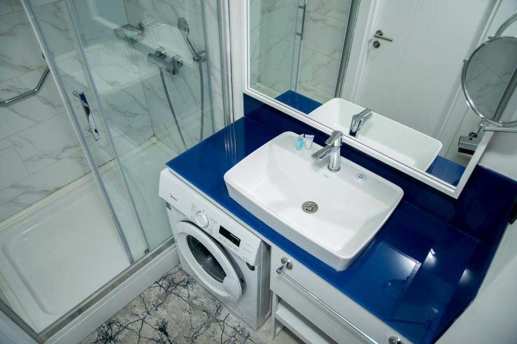 Koupelna v ubytování VIP APARTmENTS N2