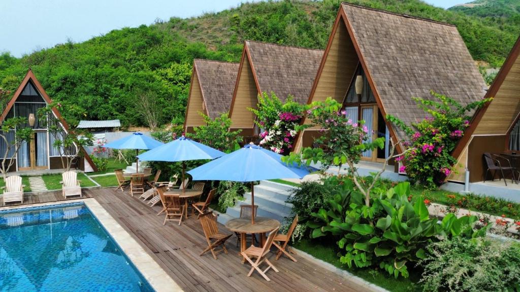 Bazén v ubytování Maya Ocean Resort nebo v jeho okolí