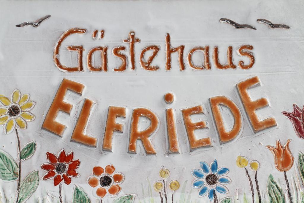 Certifikát, hodnocení, plakát nebo jiný dokument vystavený v ubytování Gästehaus Elfriede