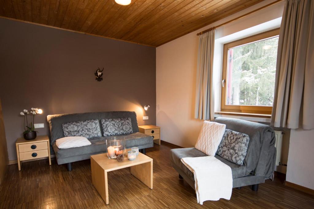 Posezení v ubytování Residence Veider