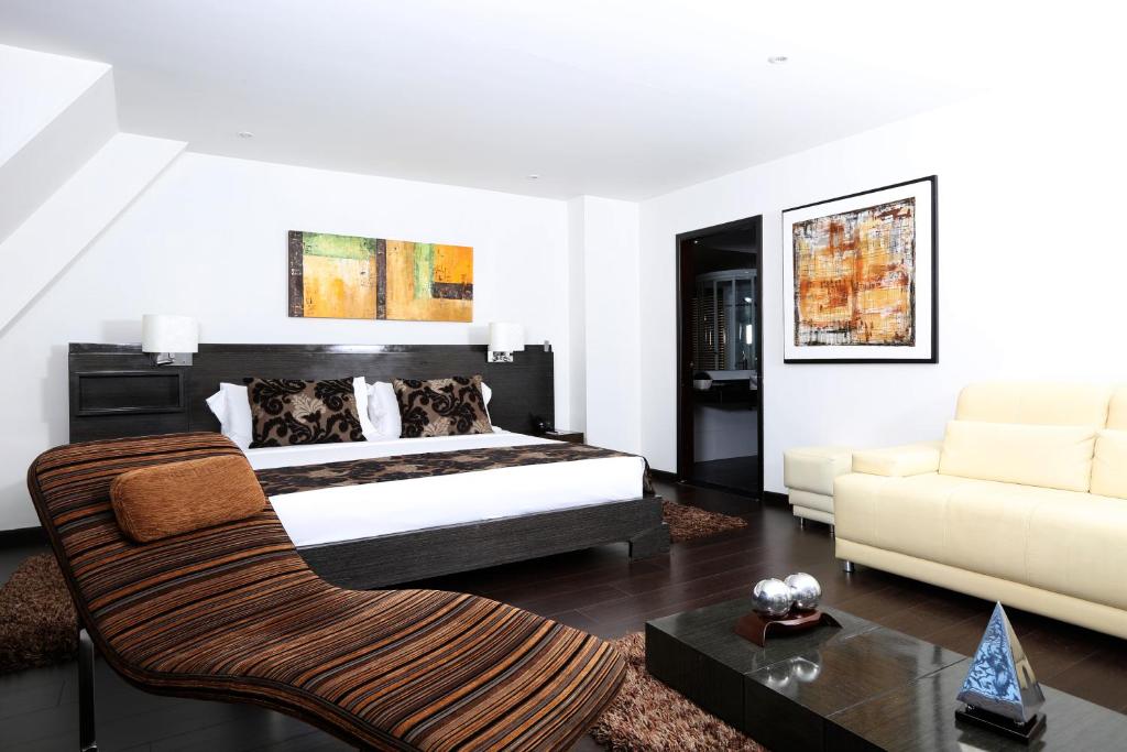 Posezení v ubytování Hotel Suites 108
