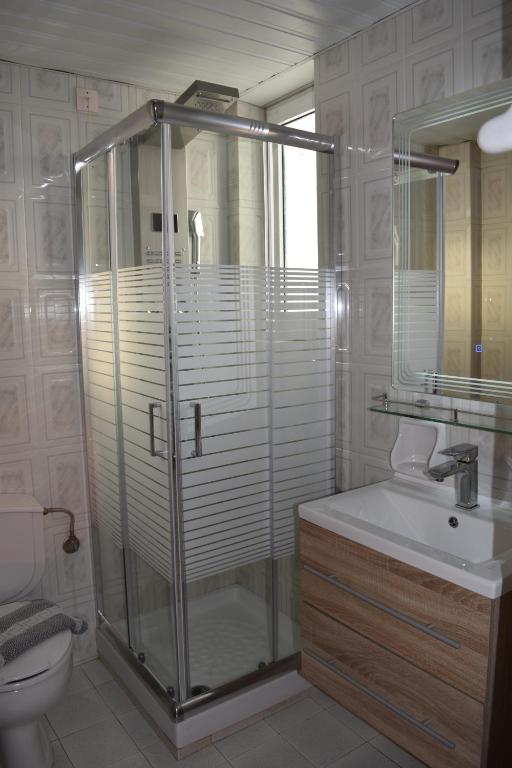 Koupelna v ubytování Xenios Zeus Hotel