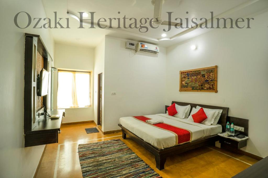Postel nebo postele na pokoji v ubytování Ozaki Heritage Jaisalmer