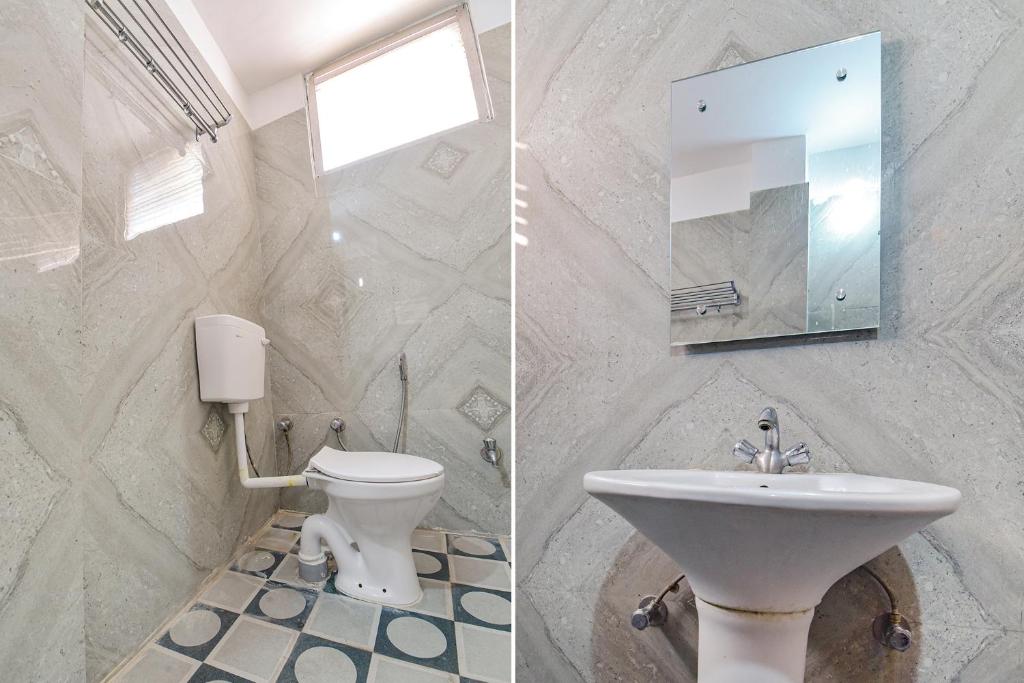 Koupelna v ubytování FabHotel Prem Bihari