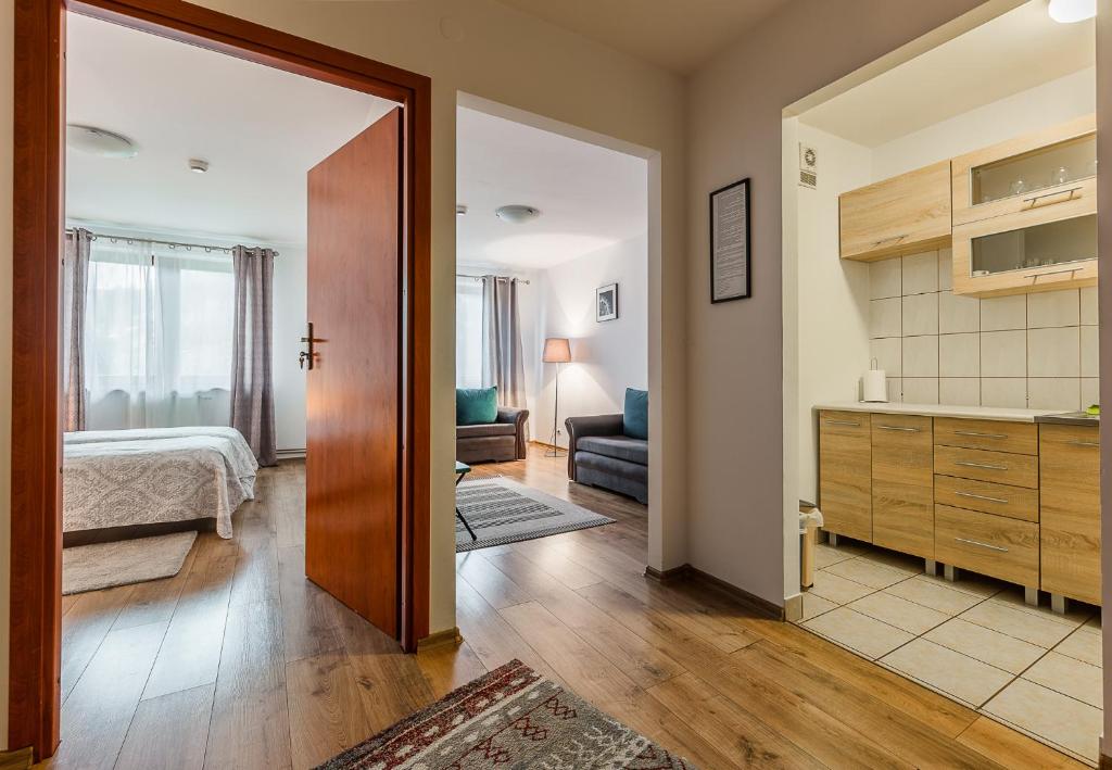 Postel nebo postele na pokoji v ubytování Wołosań B&B