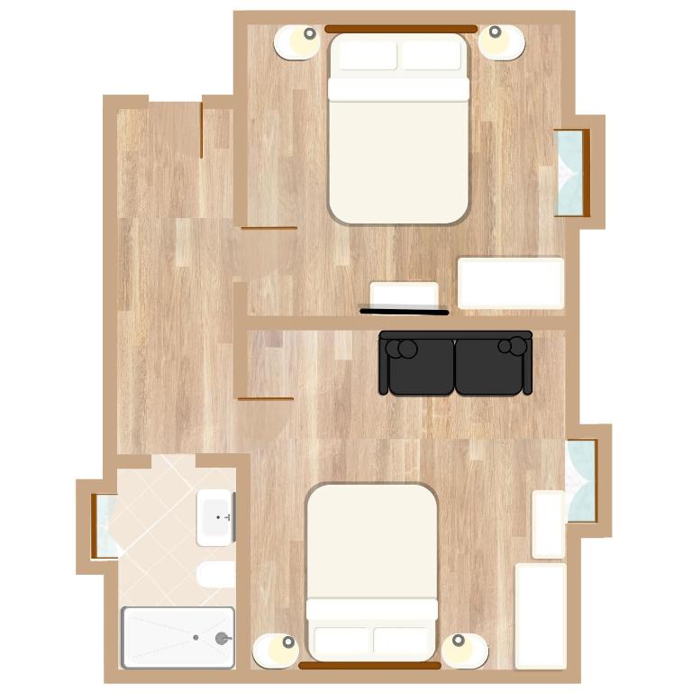 Půdorys ubytování Italianflat - Verona Suite