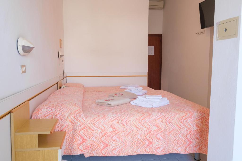 Postel nebo postele na pokoji v ubytování Hotel Alba D'Oro