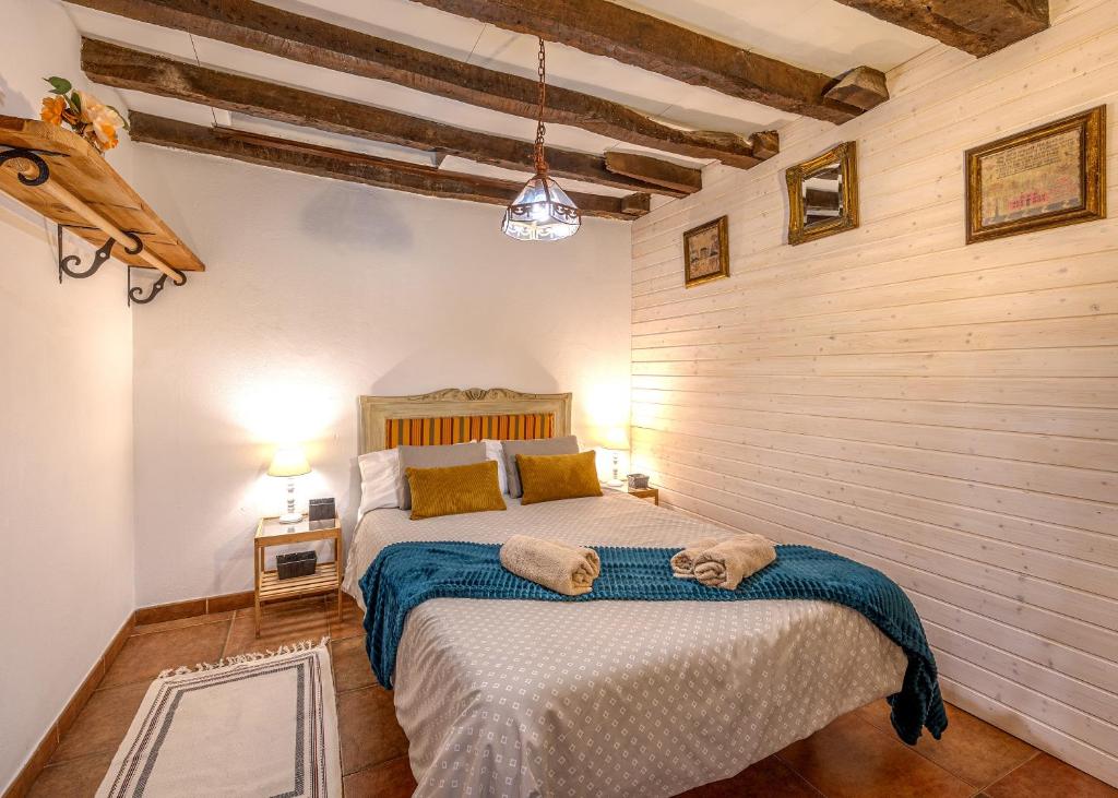 Postel nebo postele na pokoji v ubytování Casas las Carolinas