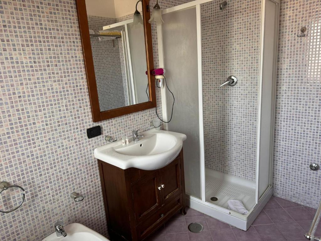 Koupelna v ubytování Hotel VistaMare