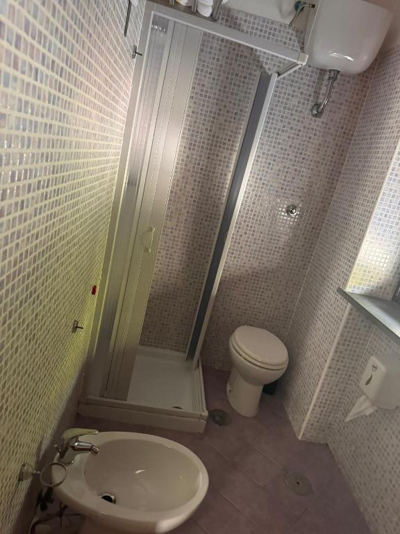 Koupelna v ubytování Hotel VistaMare