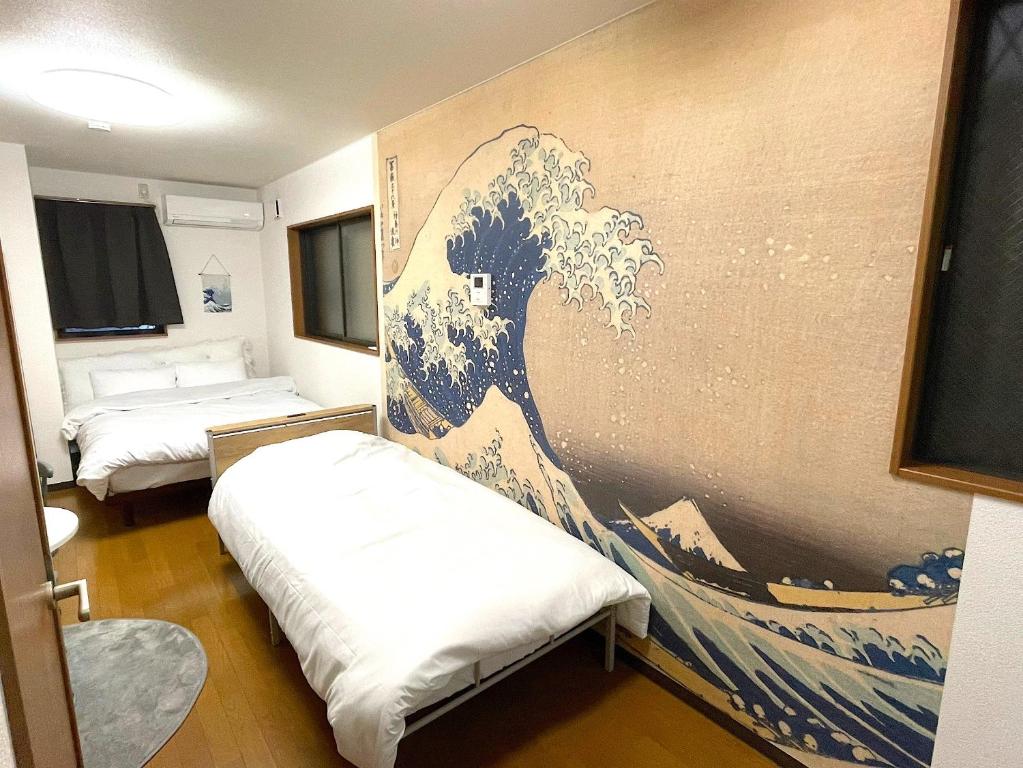 japanese art kiyo-e house traditional towns self check in