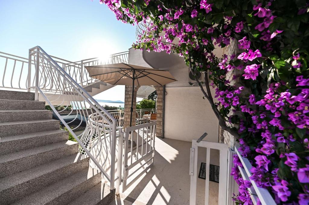 Balkon lub taras w obiekcie Apartment Rajna