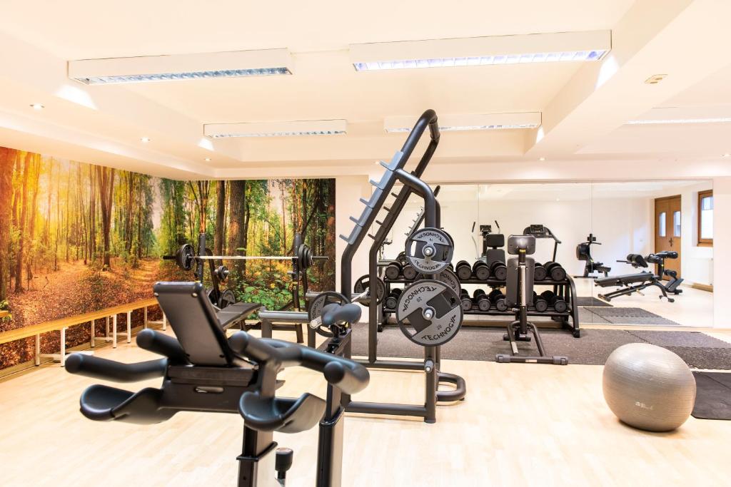 Fitness centrum a/nebo fitness zařízení v ubytování Der Reschenhof