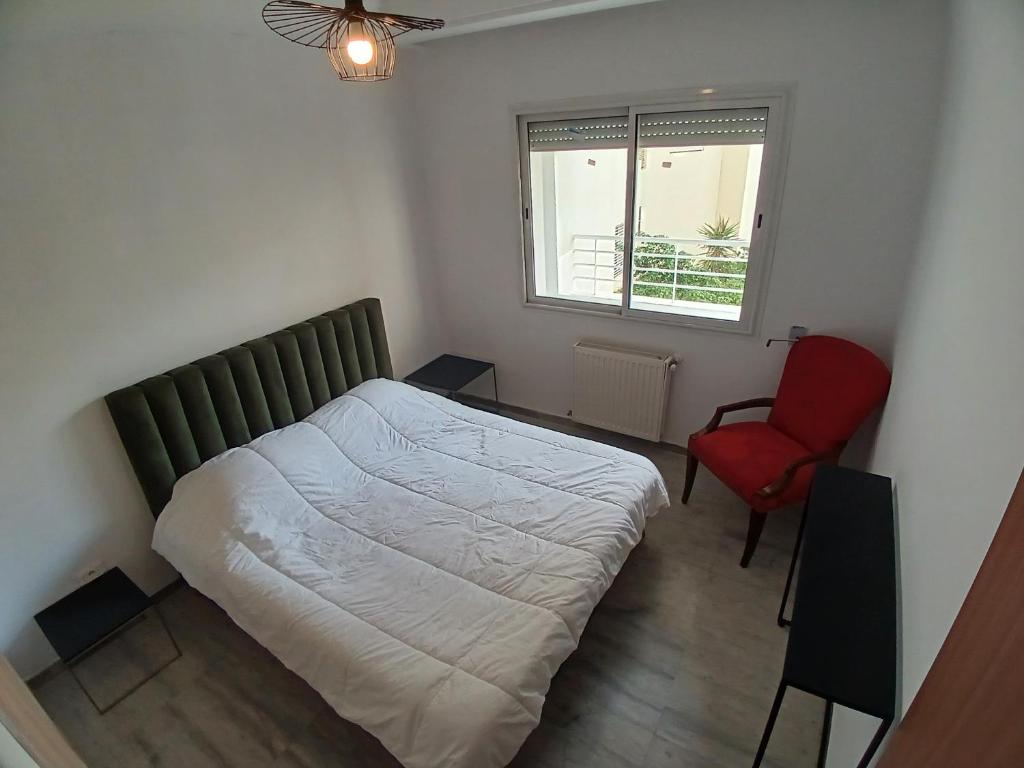 Postel nebo postele na pokoji v ubytování Quiet inn Lac 2 with 3 bedrooms