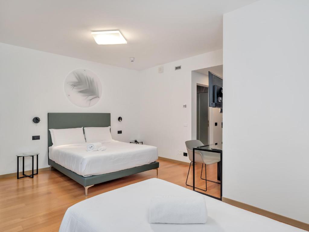 Postel nebo postele na pokoji v ubytování B&B HOTEL Alba