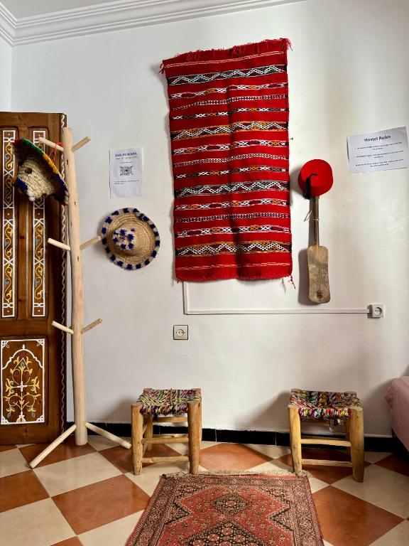 Postel nebo postele na pokoji v ubytování Dar Oussama