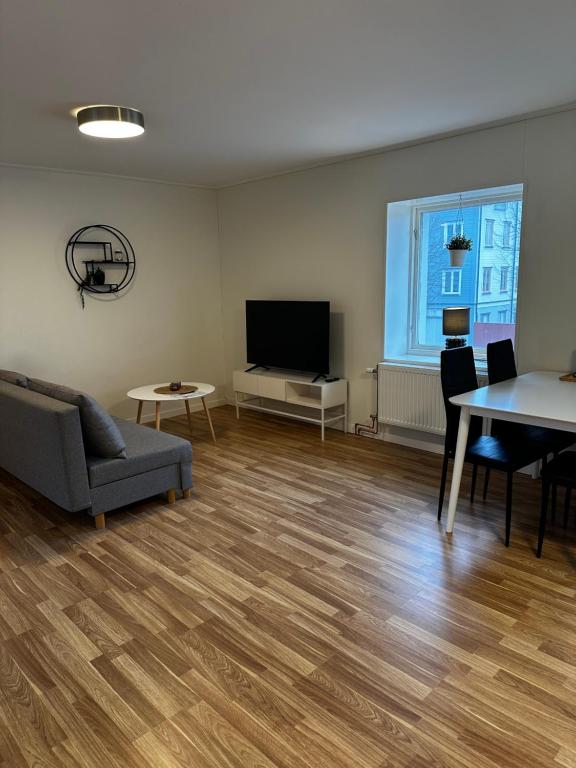 TV a/nebo společenská místnost v ubytování Hotell Silverborgen