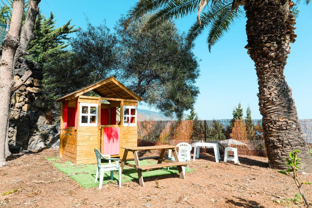 Zahrada ubytování Casas-Bungalows Los Pajeros