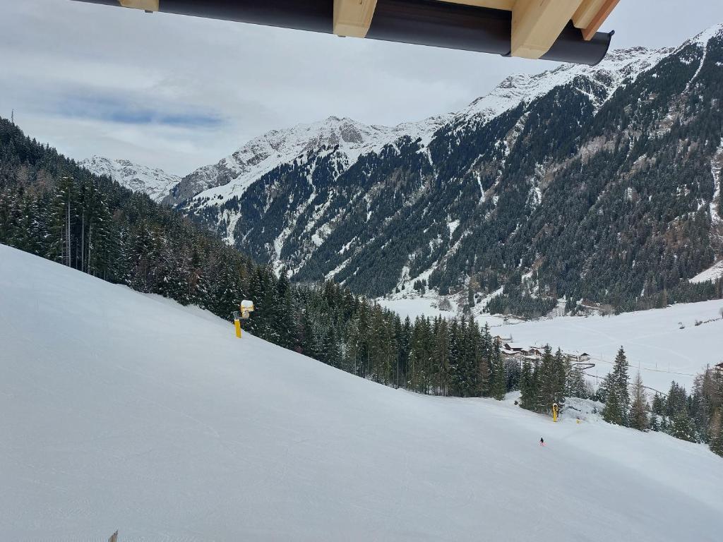 Blosegghof Bergchalets Talblick v zimě