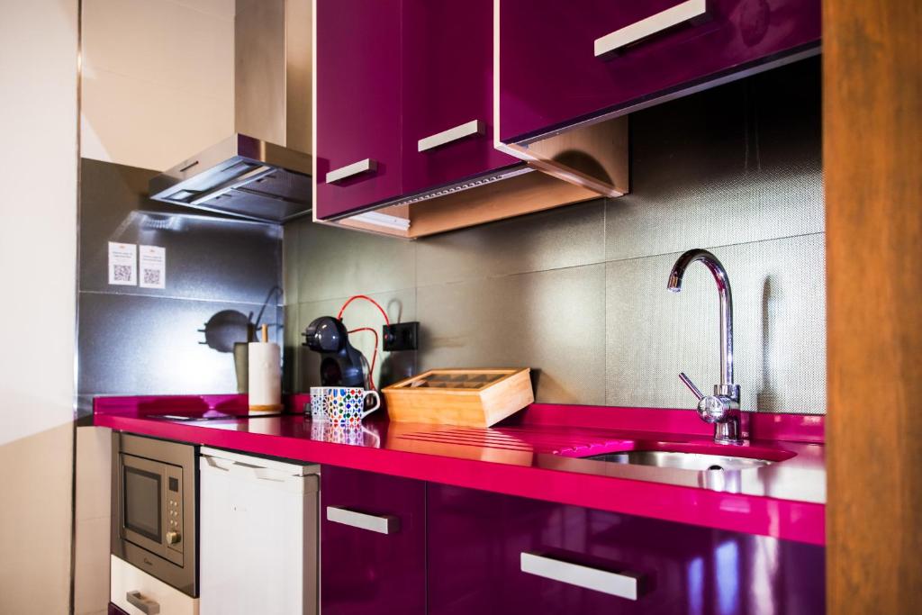 Kuchyňa alebo kuchynka v ubytovaní Apartamentos Reyes Católicos
