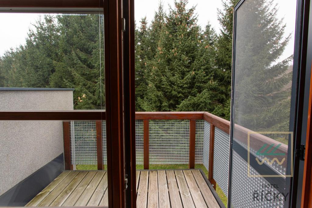 Balkon lub taras w obiekcie Apartmány pod Zakletým - Hotel Říčky
