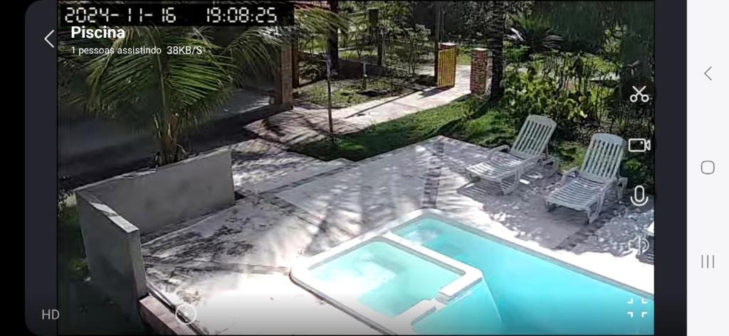 Bazén v ubytování Casa na Praia com Piscina nebo v jeho okolí