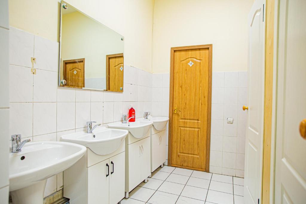 Koupelna v ubytování Sun Hostel