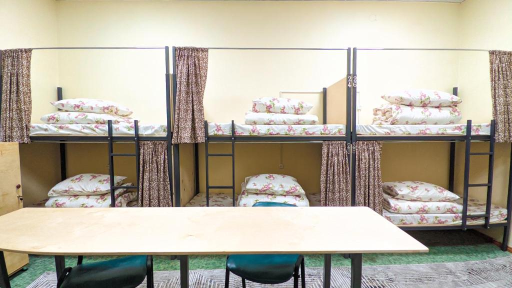 Postel nebo postele na pokoji v ubytování Sun Hostel