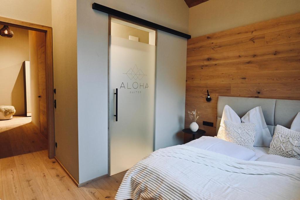 Voodi või voodid majutusasutuse ALOHA Suites - Alpin LOdge HAus toas