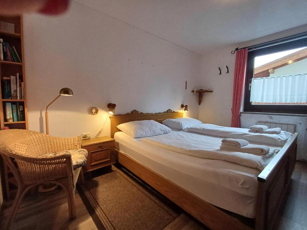 Voodi või voodid majutusasutuse Apartment Barbara in Maishofen toas