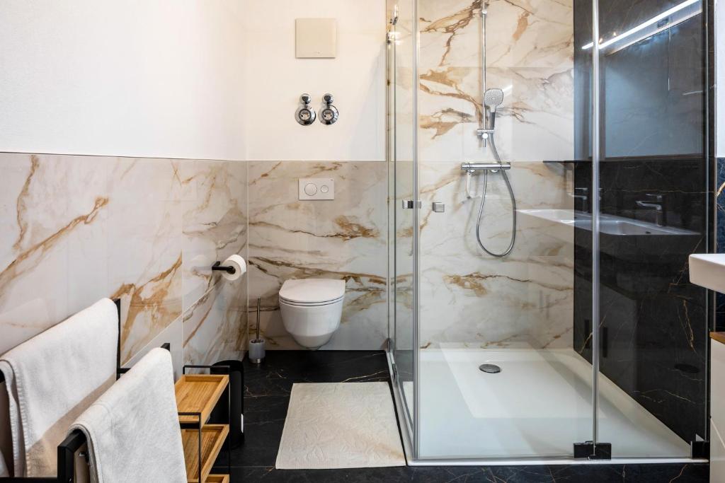Koupelna v ubytování Felsenkeller Appartements