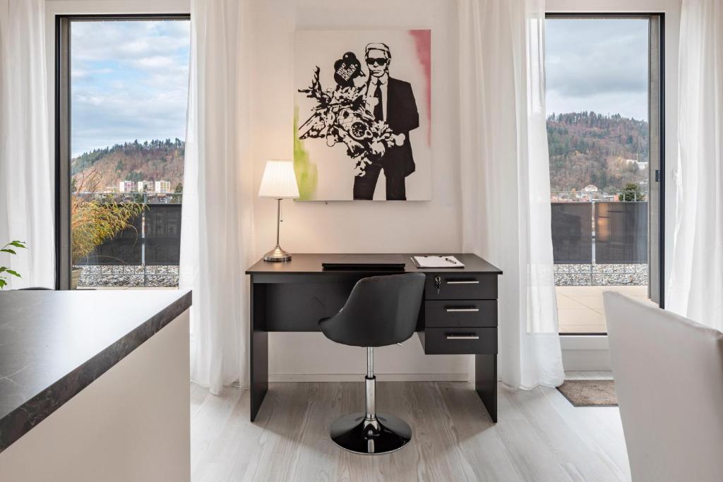 Posezení v ubytování Felsenkeller Appartements