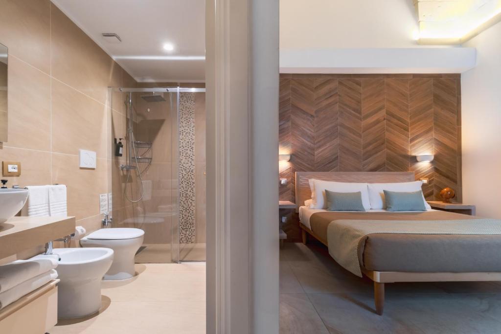 Koupelna v ubytování Palazzo San Lazzaro - Jacuzzi Rooms & Suites Lecce Selection