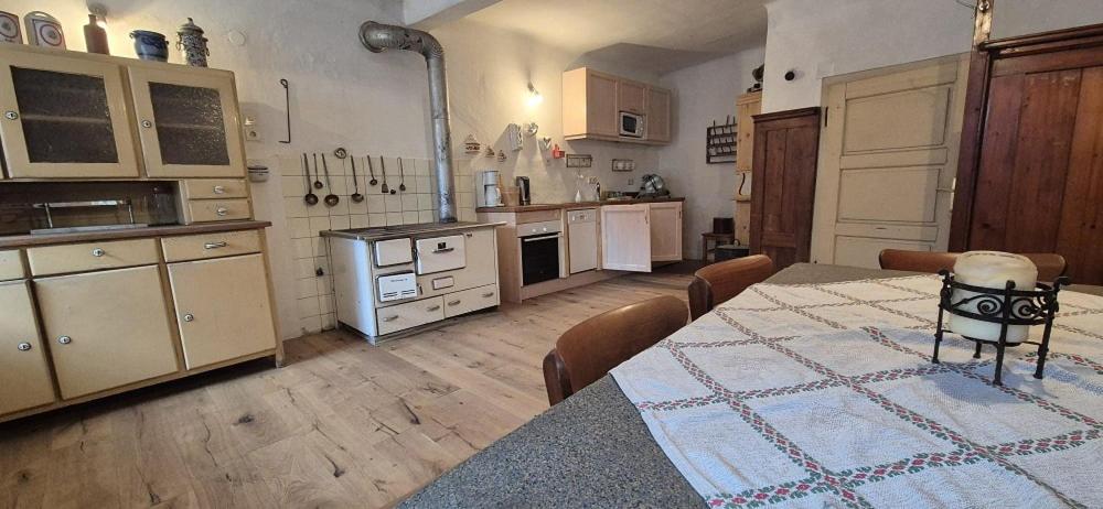 Kuchyň nebo kuchyňský kout v ubytování Ferienhaus Wieser