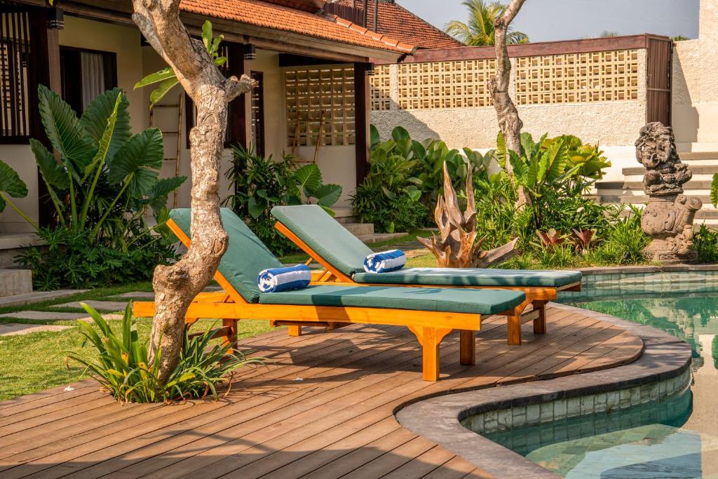 Bazén v ubytování Tut Winten Villa Ubud nebo v jeho okolí