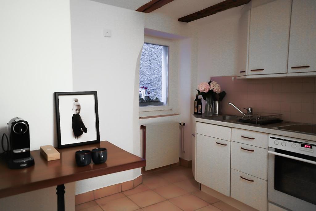 Cucina o angolo cottura di Charming Historical Apartment in Zurich City Center Oldtown