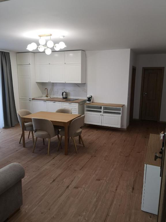 Kuchyň nebo kuchyňský kout v ubytování Apartmány pod Mníchom