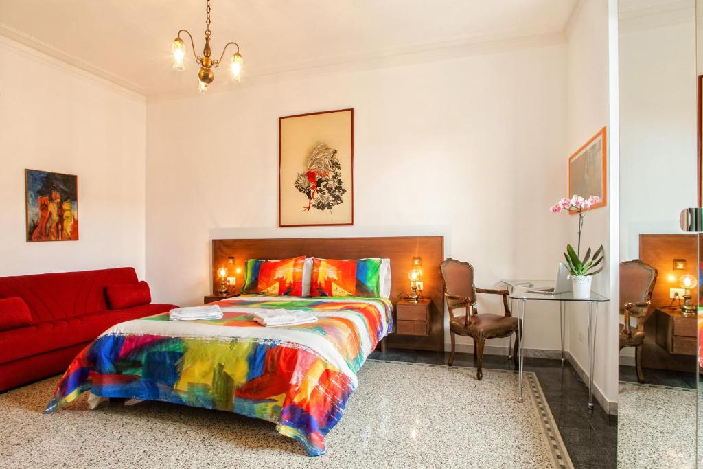 Postelja oz. postelje v sobi nastanitve Vatica B&B Roma