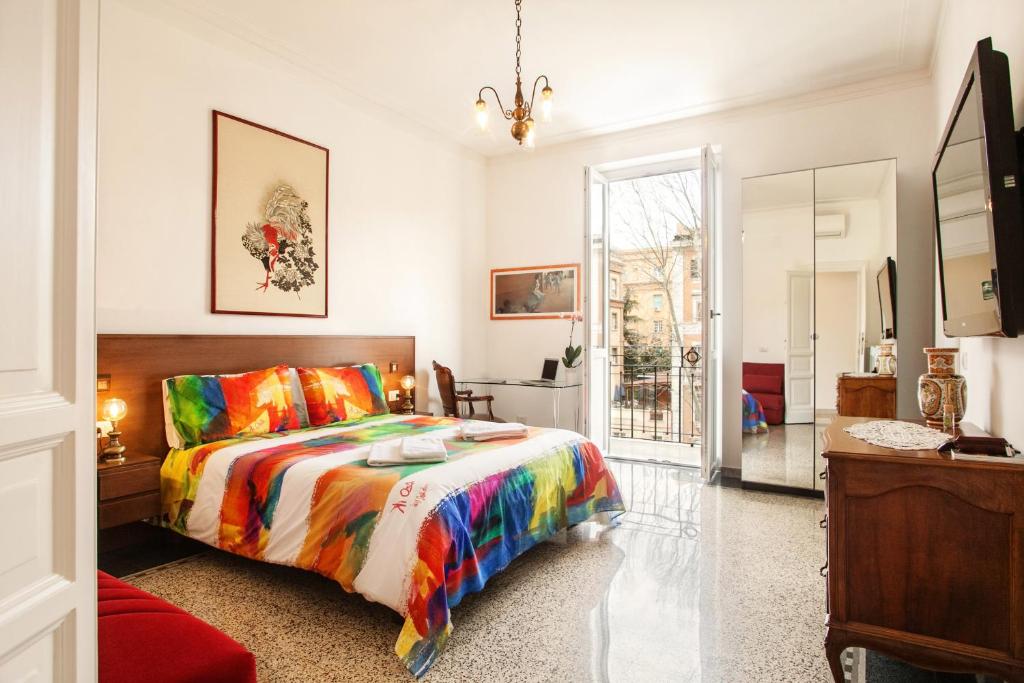 Postelja oz. postelje v sobi nastanitve Vatica B&B Roma